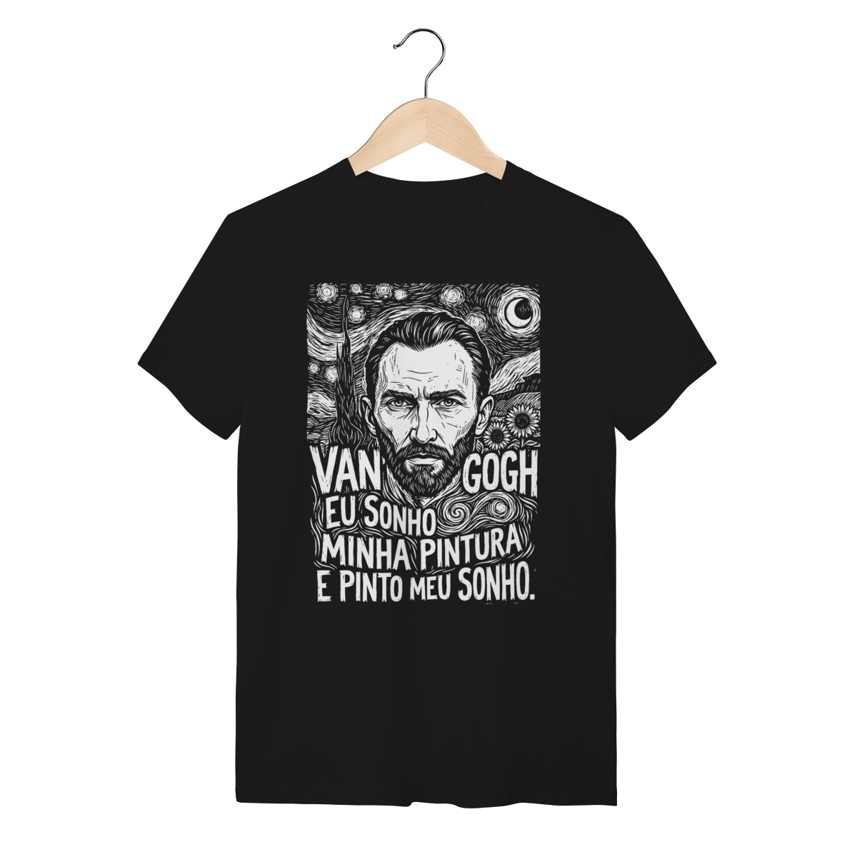 Camiseta Universal Van Gogh Noite Estrelada Sonho Arte | Silk & Luck 1 Camiseta Universal Van Gogh Noite Estrelada Sonho Arte | Silk & Luck