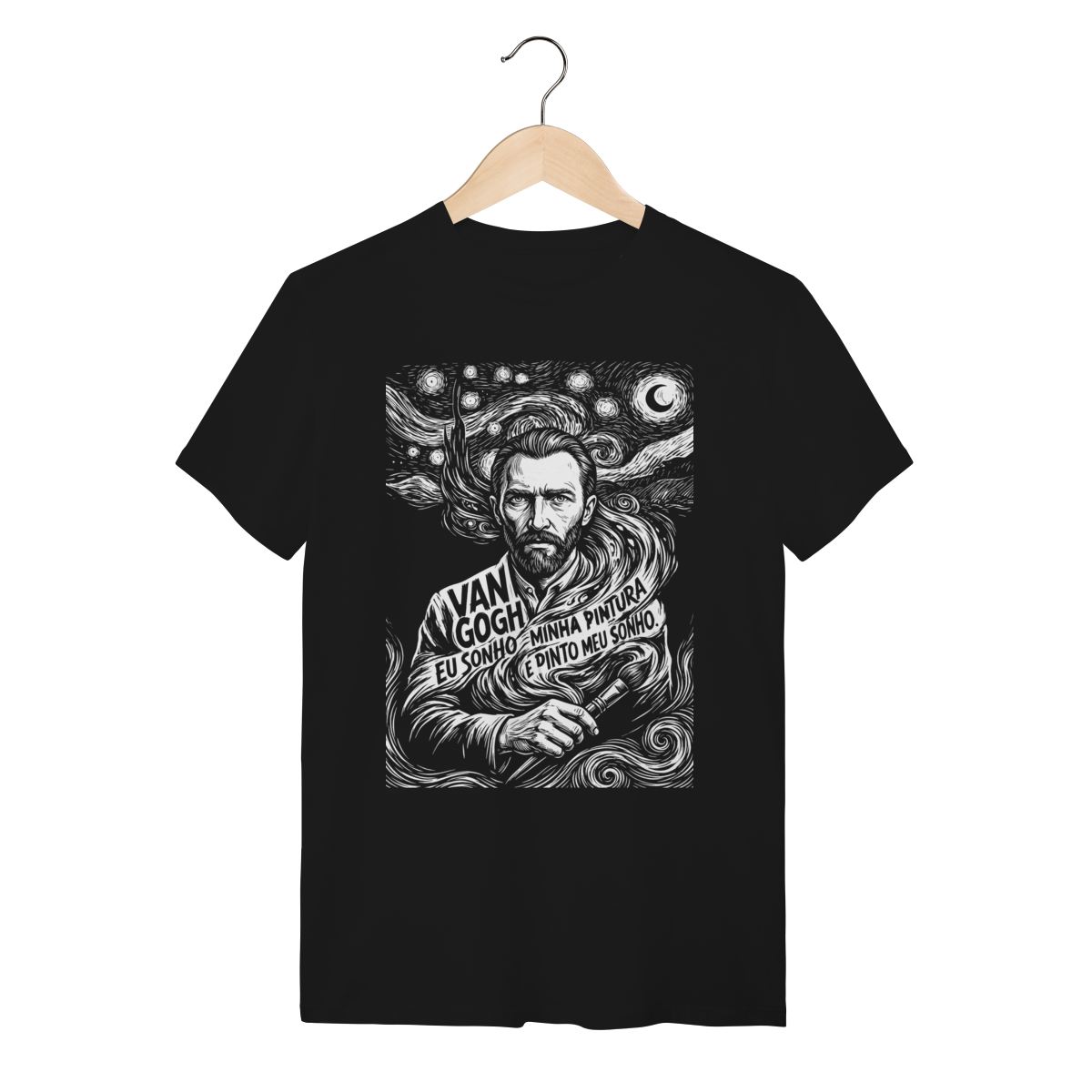 Camiseta Poetica Van Gogh Noite Estrelada Sonho Arte | Silk & Luck 1 Camiseta Poetica Van Gogh Noite Estrelada Sonho Arte | Silk & Luck