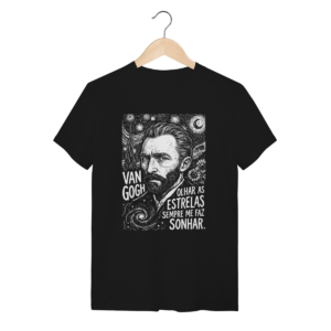 Camiseta Van Gogh Olhar Estrelas Sonhar Coleção Arte | Silk & Luck