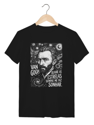 Camiseta Van Gogh Olhar Estrelas Sonhar Coleção Arte | Silk & Luck