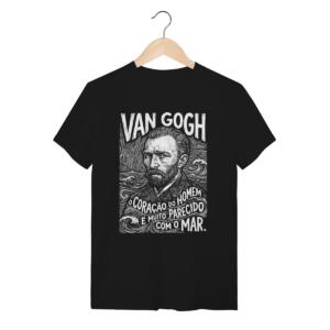 Camiseta Van Gogh Coração Parecido Com Mar Design | Silk & Luck