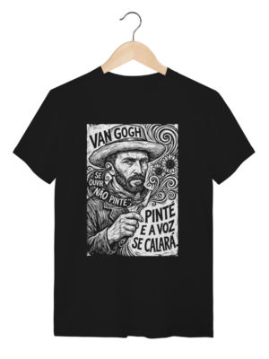 Camiseta Van Gogh Pinte e a Voz Se Calará Pintura | Silk & Luck