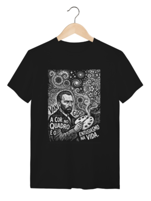 Camiseta Van Gogh Quanto Mais Entro Na Vida Estética | Silk & Luck