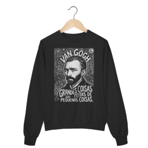 Moletom Van Gogh Grandes Coisas Detalhes Arte | Silk & Luck