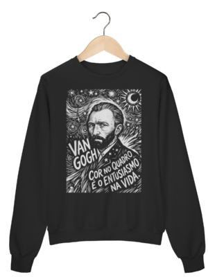 Moletom Van Gogh Cor Entusiasmo Design Woodcut | Silk & Luck