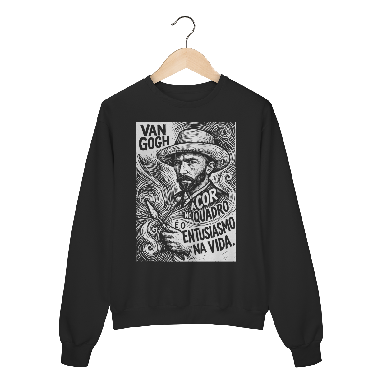 Moletom Van Gogh Cor Entusiasmo Design Especial | Silk & Luck 1 Moletom Van Gogh Cor Entusiasmo Design Especial | Silk & Luck