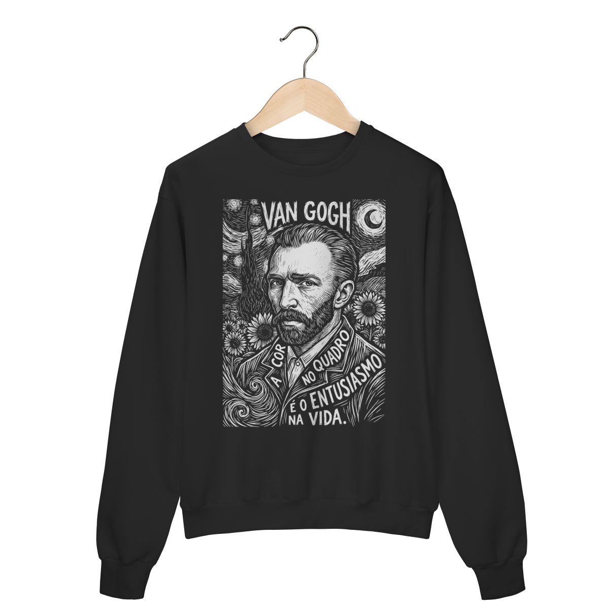 Moletom Van Gogh Cor Entusiasmo Girassol Design | Silk & Luck 1 Moletom Van Gogh Cor Entusiasmo Girassol Design | Silk & Luck