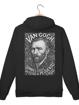 Moletom Canguru Van Gogh Frase Motivação Grandes Coisas | Silk & Luck