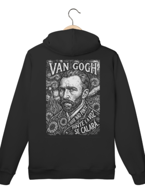 Moletom Canguru Van Gogh Prefiro Morrer De Paixão | Silk & Luck