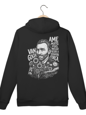Moletom Canguru Van Gogh Força Reside No Ame Muito | Silk & Luck