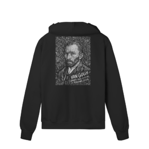 Moletom com Zíper Van Gogh Design Frase Artística | Silk & Luck
