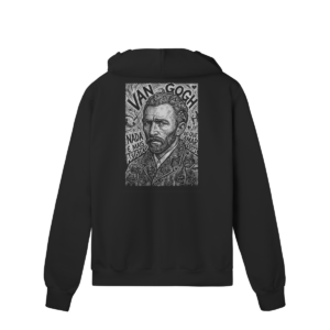 Moletom com Zíper Van Gogh Pintor Frase Humanista | Silk & Luck