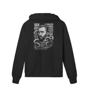 Moletom com Zíper Van Gogh Coleção Alma e Mar | Silk & Luck