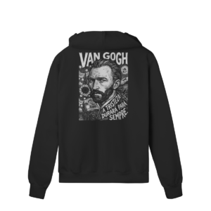 Moletom com Zíper Van Gogh Coleção Melancolia | Silk & Luck