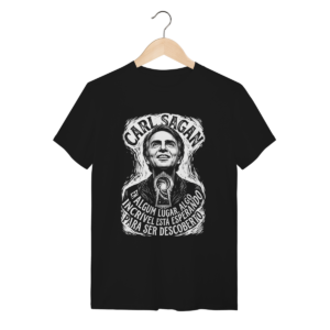 Camiseta Intelectual Carl Sagan Esperando Descoberta | Silk & Luck