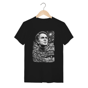 Camiseta Carl Sagan Criatividade E Ciência Universo | Silk & Luck