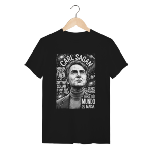 Camiseta Carl Sagan Preservação Terra Único Mundo | Silk & Luck