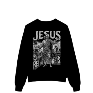 Moletom Jesus Rei dos Reis – Simbolismo Histórico – Silk & Luck | Silk & Luck