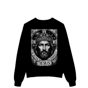 Moletom Jesus Alfa e Ômega – Visão Filosófica – Silk & Luck | Silk & Luck