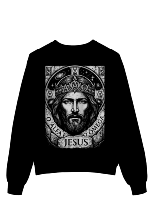 Moletom Jesus Alfa e Ômega – Visão Filosófica – Silk & Luck | Silk & Luck