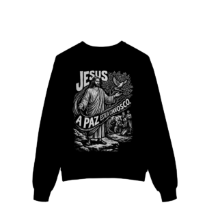 Moletom Jesus Paz Esteja Convosco – Visão Filosófica – Silk & Luck | Silk & Luck
