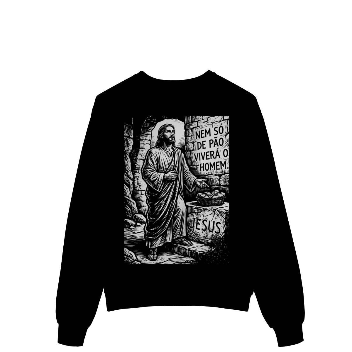 Moletom Jesus Nem Só de Pão Viverá – Visão Filosófica – Silk & Luck | Silk & Luck 1 Moletom Jesus Nem Só de Pão Viverá – Visão Filosófica – Silk & Luck | Silk & Luck