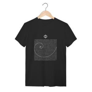 Camiseta Proporção Áurea | Para Pessoas Que Admiram o Conhecimento | Silk & Luck