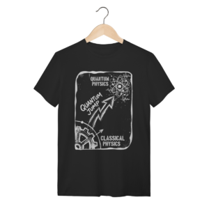 Camiseta Salto Quântico: A Evolução da Matéria | Silk & Luck