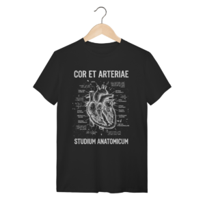 Camiseta Coração Anatômico Da Vinci Mecânica da Vida | Silk & Luck | Silk & Luck