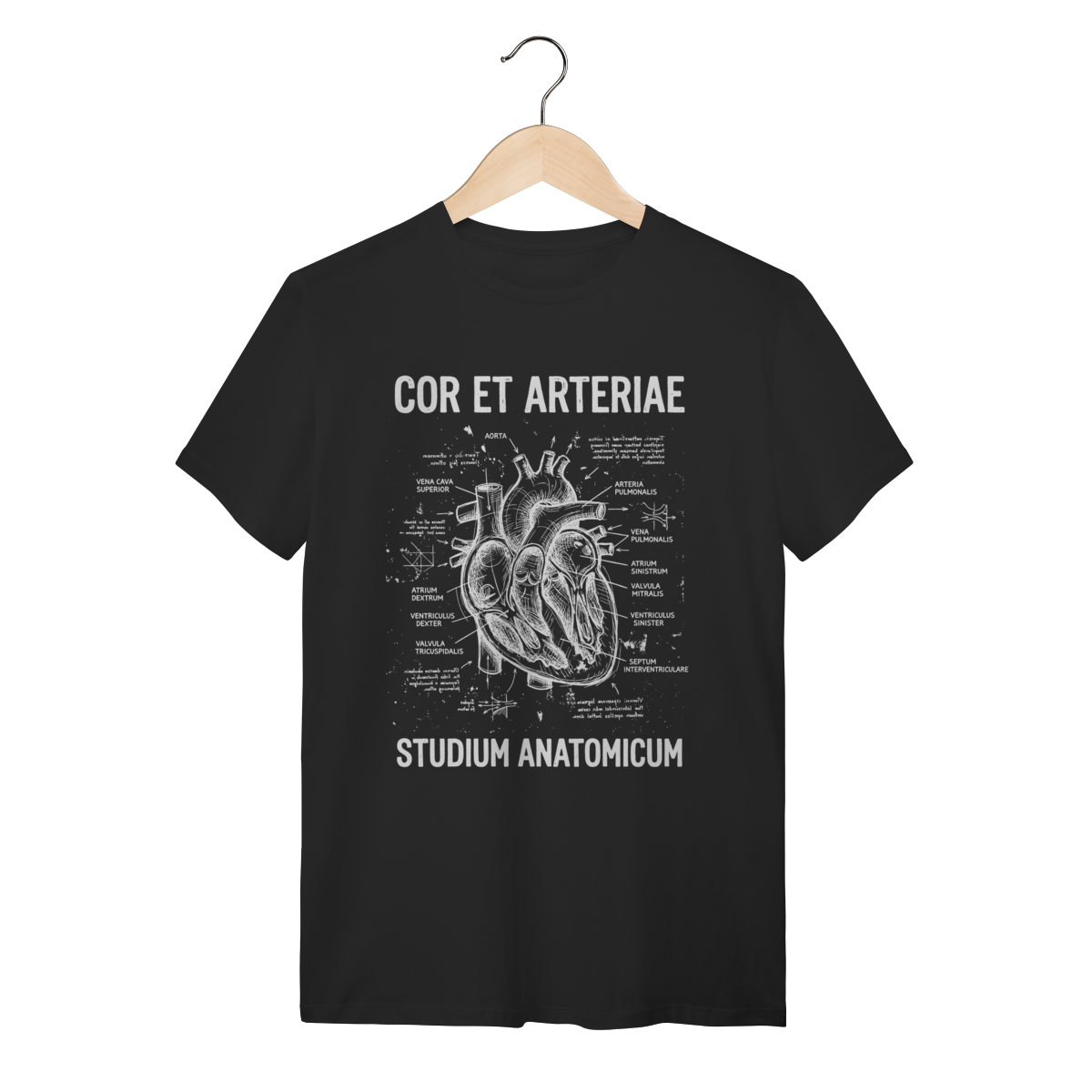Camiseta Coração Anatômico Da Vinci Mecânica da Vida | Silk & Luck | Silk & Luck