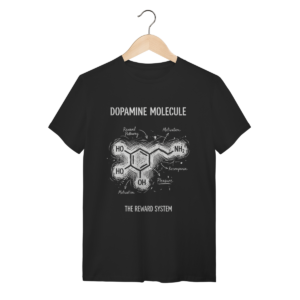 Camiseta Molécula de Dopamina: A Química da Recompensa | Silk & Luck