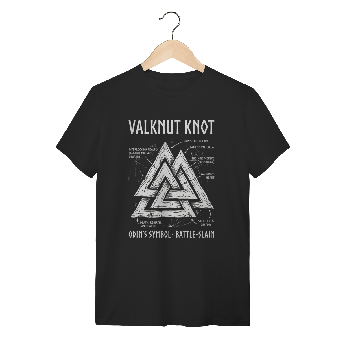 Camiseta Valknut: O Nó de Odin | Silk & Luck 1 Camiseta Valknut: O Nó de Odin | Silk & Luck