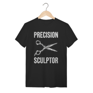 Camiseta Tesoura Stylist: A Escultura Viva | Silk & Luck