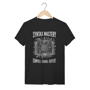 Camiseta Syntax Dev: O Código do Criador | Silk & Luck