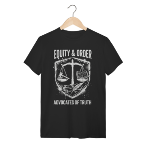 Camiseta Balança da Justiça: O Equilíbrio da Lei | Silk & Luck