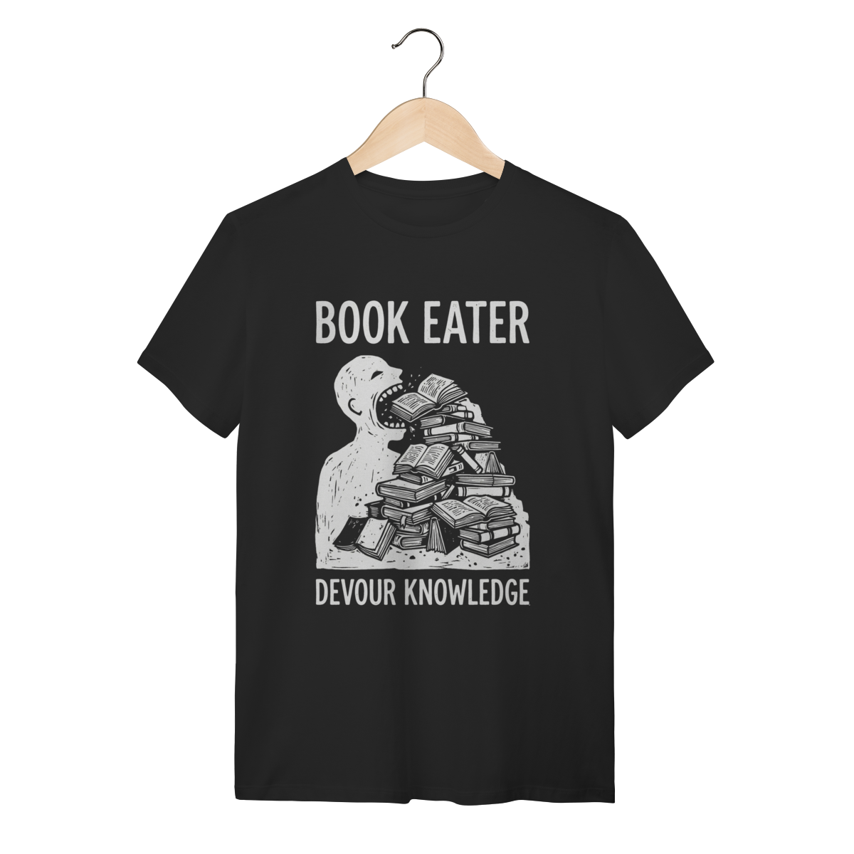 Camiseta Leitor Voraz: Devour Knowledge | Silk & Luck 1 Camiseta Leitor Voraz: Devour Knowledge | Silk & Luck