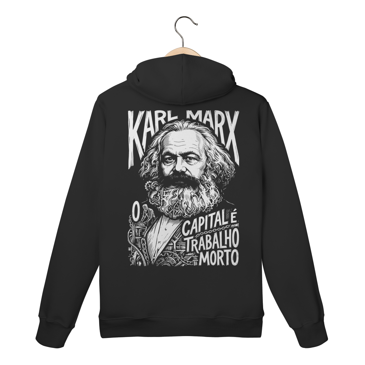Moletom Canguru Karl Marx Capital Trabalho Morto Teoria | Silk & Luck 1 Moletom Canguru Karl Marx Capital Trabalho Morto Teoria | Silk & Luck