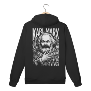 Moletom Canguru Karl Marx Tradição Mortos Vivos Teoria | Silk & Luck