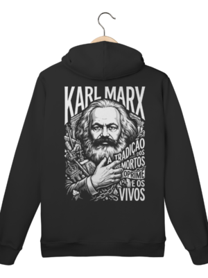 Moletom Canguru Karl Marx Tradição Mortos Vivos Teoria | Silk & Luck