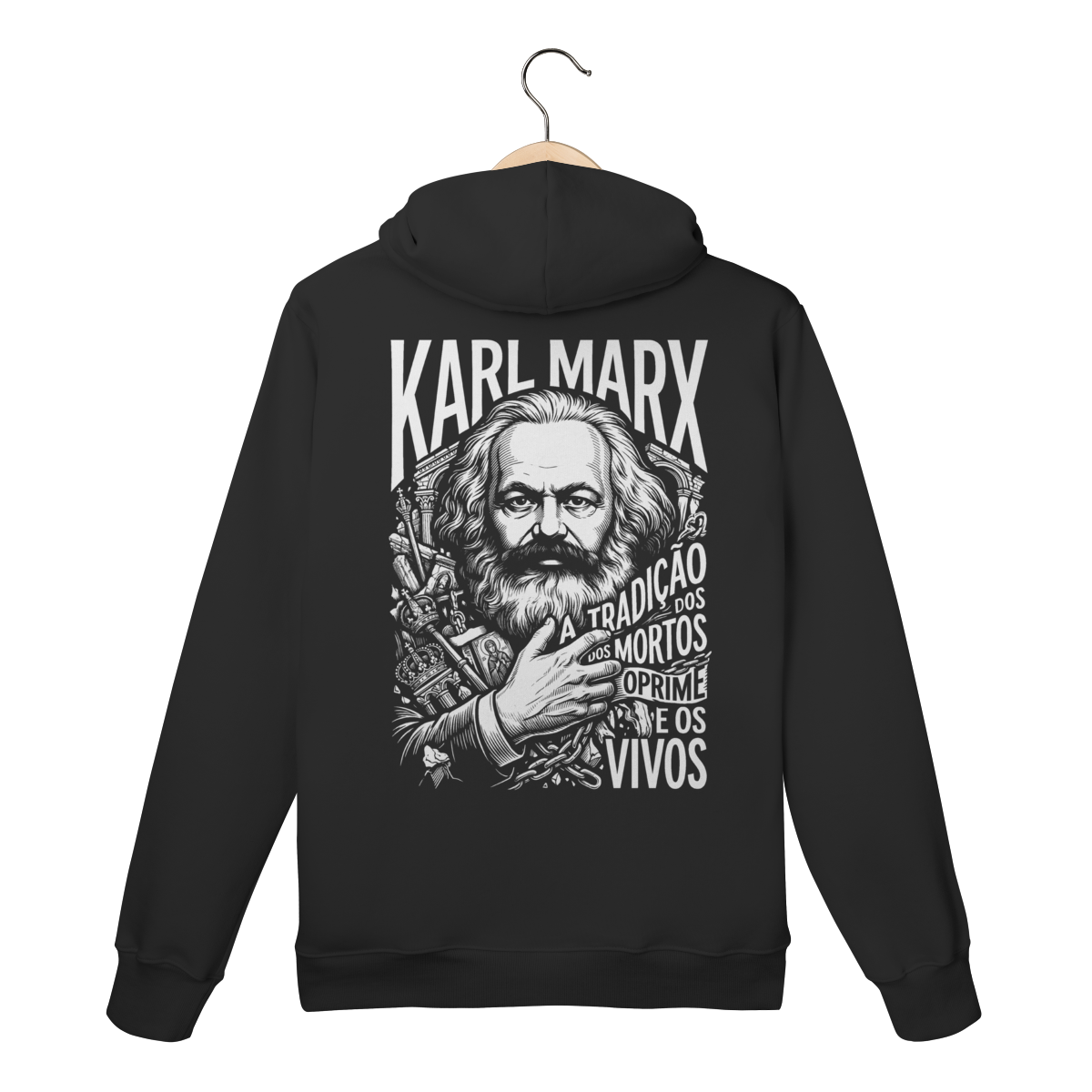 Moletom Canguru Karl Marx Tradição Mortos Vivos Teoria | Silk & Luck 1 Moletom Canguru Karl Marx Tradição Mortos Vivos Teoria | Silk & Luck