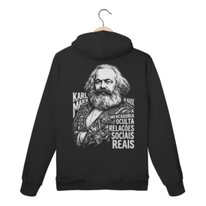 Moletom Canguru Karl Marx Mercadoria Oculta Dialética | Silk & Luck