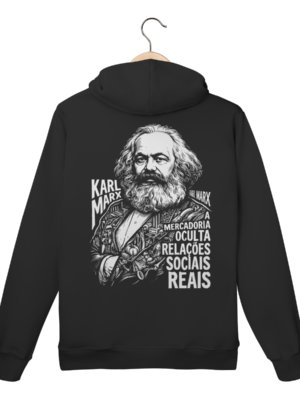 Moletom Canguru Karl Marx Mercadoria Oculta Dialética | Silk & Luck