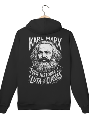 Moletom Canguru Karl Marx Luta de Classes Filosofia | Silk & Luck