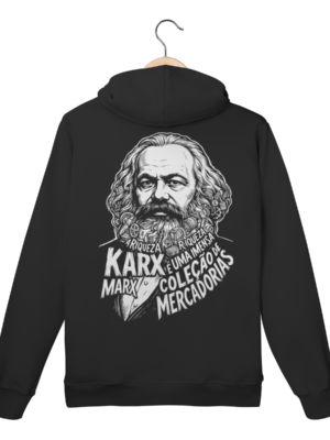 Moletom Canguru Karl Marx Riqueza Mercadoria Filosofia | Silk & Luck