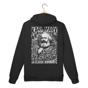 Moletom Canguru Karl Marx Estado Comitê Classe Teoria | Silk & Luck