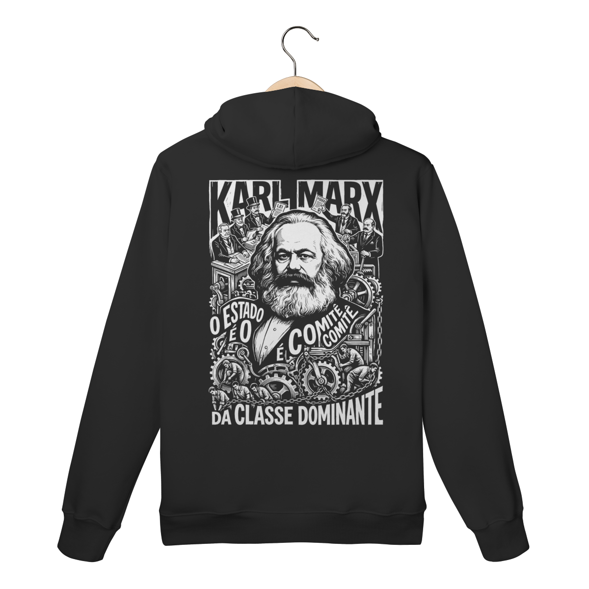 Moletom Canguru Karl Marx Estado Comitê Classe Teoria | Silk & Luck 1 Moletom Canguru Karl Marx Estado Comitê Classe Teoria | Silk & Luck