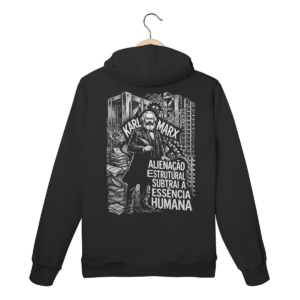 Moletom Canguru Karl Marx Alienação Essência Humana | Silk & Luck