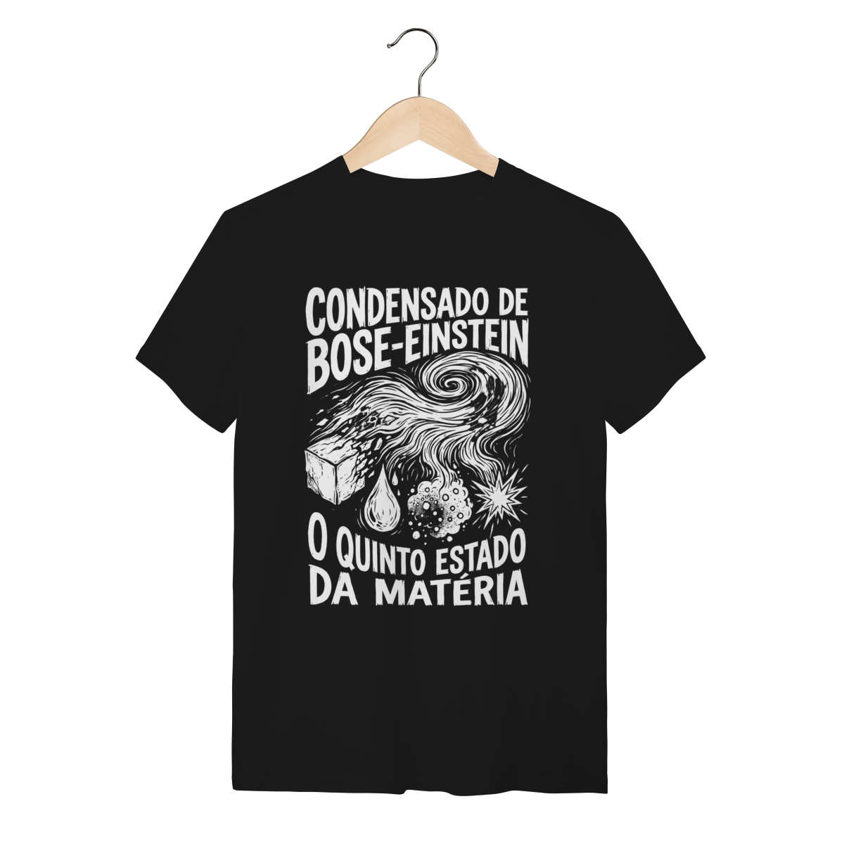 Camiseta Bose Einstein Quinto Estado Física Nerd | Silk & Luck