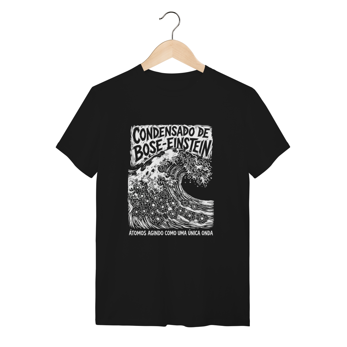 Camiseta Zero Absoluto Bose Einstein Arte Ciência | Silk & Luck