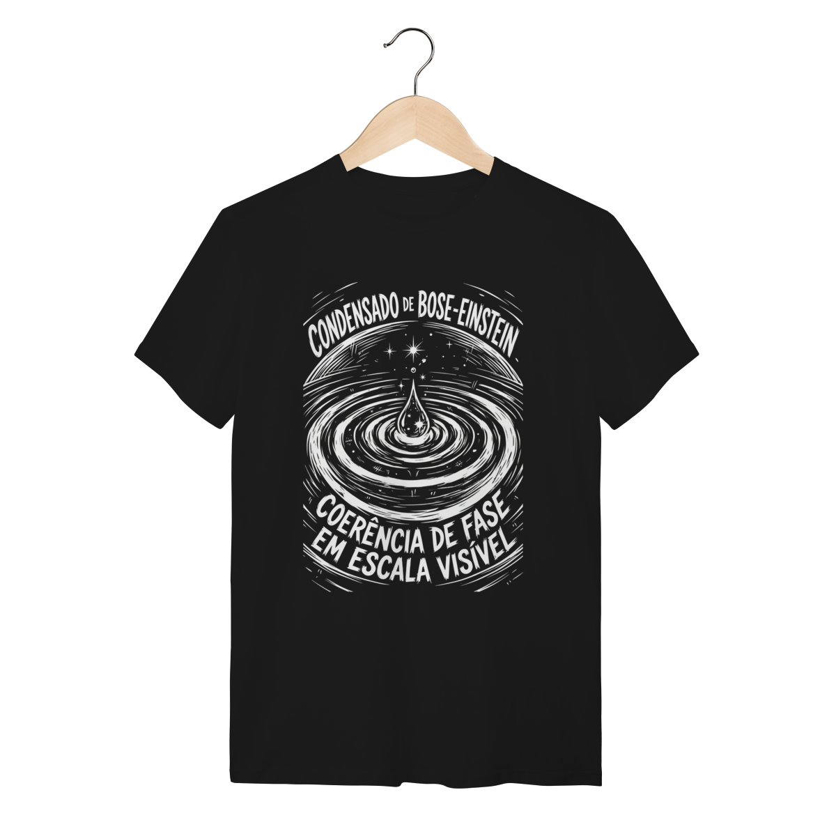 Camiseta Bose Einstein Coerência Escala Visível | Silk & Luck 1 Camiseta Bose Einstein Coerência Escala Visível | Silk & Luck